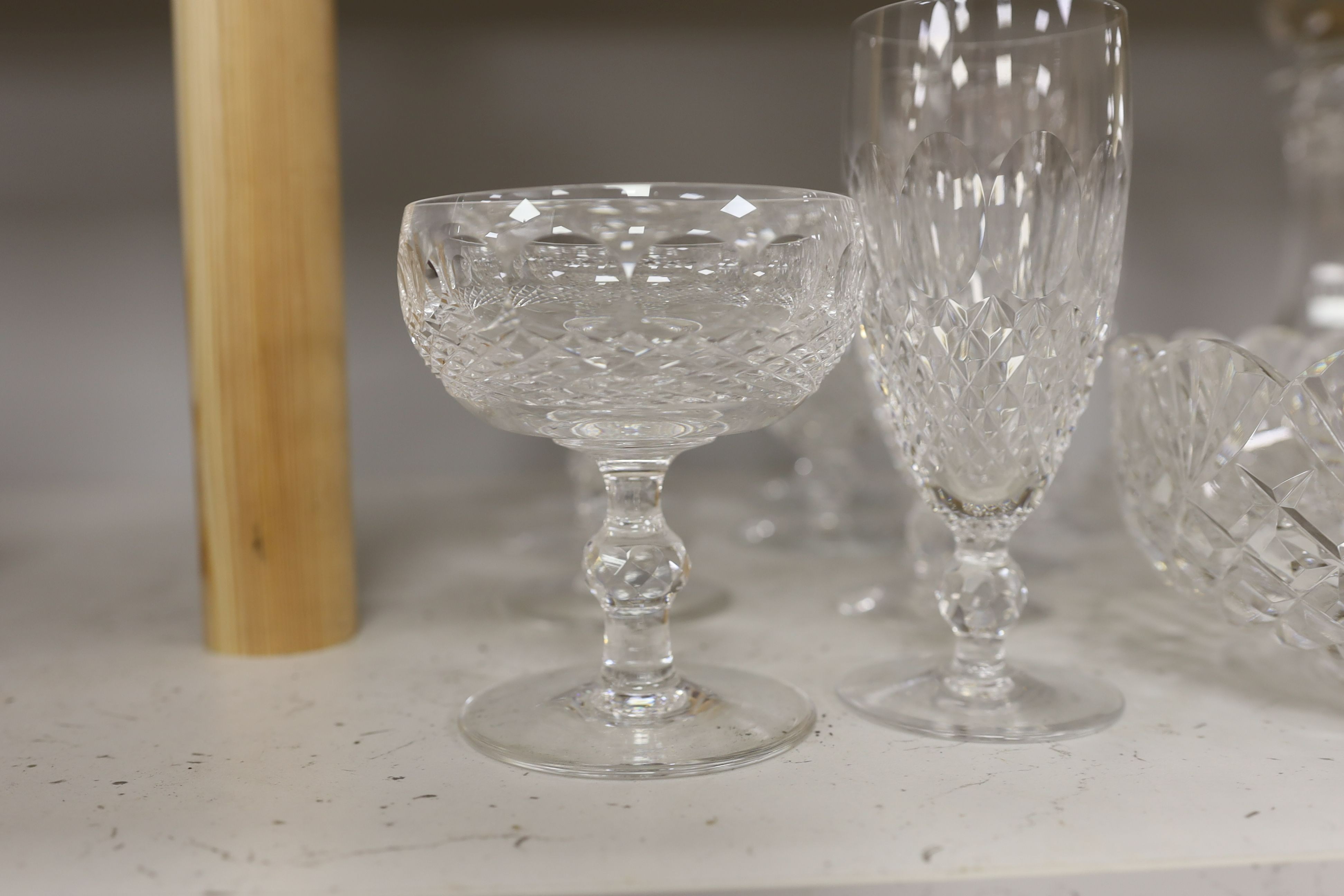 A quantity of Waterford Crystal Colleen pattern drinking glasses etc.